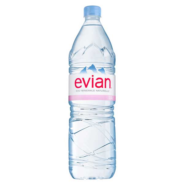 EVIAN Минерална вода - бутилка PET 1.5L